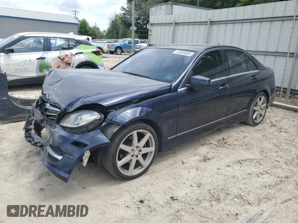 2014 Mercedes-Benz C 250 Sport with VIN WDDGF4HB7EG254898, listed as a Copart auction lot 53920835 with 142,607 mi miles and Salvage Title. Bid and sale history available at DreamBid. Image 1.