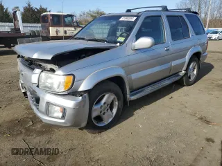 2002 Infiniti QX4 Luxury z VIN JNRDR09Y62W254974, wystawiony jako Copart lot #41898554 z przebiegiem 239 575 mil mil oraz Szkoda całkowita • Salvage title. Historia ofert i sprzedaży dostępna na DreamBid. Obrazek 1.