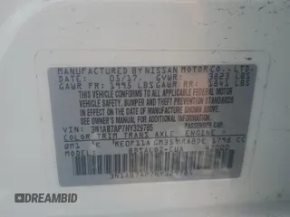2017 Nissan Sentra SV z VIN 3N1AB7AP7HY329785, wystawiony jako Copart lot #60681605 z przebiegiem 107 357 mil mil oraz Czysty tytuł • Clean title. Historia ofert i sprzedaży dostępna na DreamBid. Obrazek 12.
