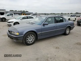 2001 BMW 7 Series 740iL with VIN WBAGH83461DP28126, listed as a Copart auction lot 48966135 with 137,814 mi miles and Clean Title. Bid and sale history available at carsss.com. Image 1.