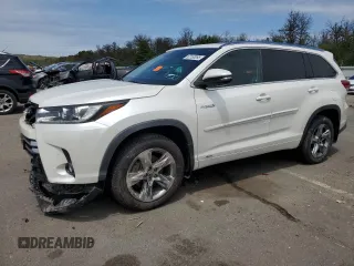 2019 Toyota Highlander Hybrid Limited with VIN 5TDDGRFHXKS063590, listed as a Copart auction lot 62165265 with 90,401 mi miles and Salvage title. Bid and sale history available at DreamBid. Image 1.