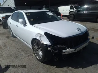 2015 Hyundai Equus Signature with VIN KMHGH4JH3FU094391, listed as a IAAI auction lot 32794970 with 104,053 mi miles and . Bid and sale history available at DreamBid. Image 1.