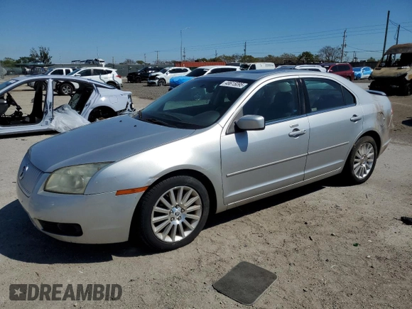 2009 Mercury Milan Premier with VIN 3MEHM08Z29R609354, listed as a Copart auction lot 48615095 with 53,536 mi miles and Clean Title. Bid and sale history available at carsss.com. Image 1.
