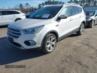 2019 Ford Escape Titanium with VIN 1FMCU9J91KUB21842, listed as a IAAI auction lot 41632210 with 104,900 mi miles. Bid and sale history available at carsss.com. Image 2.