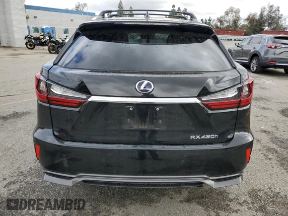 2019 Lexus RX with VIN 2T2BGMCA4KC034950, listed as a Copart auction lot 46860385 with 0 mi miles and Salvage Title. Bid and sale history available at carsss.com. Image 6.
