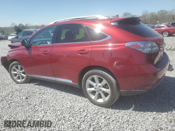 2012 Lexus RX 350 with VIN 2T2ZK1BA5CC079524, listed as a Copart auction lot 49630395 with 80,029 mi miles and Salvage Title. Bid and sale history available at DreamBid. Image 2.