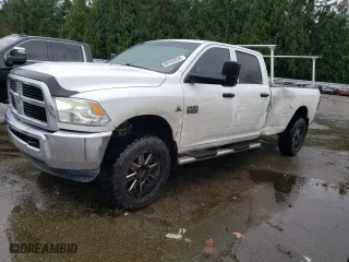 2012 Ram 3500 ST with VIN 3C63D3GL1CG209757, listed as a Copart auction lot 80162634 with 167,075 mi miles and Salvage Title. Bid and sale history available at carsss.com. Image 1.