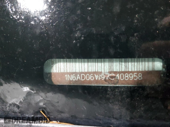 2007 Nissan Frontier Nismo z VIN 1N6AD06W97C408958, wystawiony jako Copart lot #45300865 z przebiegiem 143 608 mil mil oraz Szkoda całkowita • Salvage title. Historia ofert i sprzedaży dostępna na DreamBid. Obrazek 12.