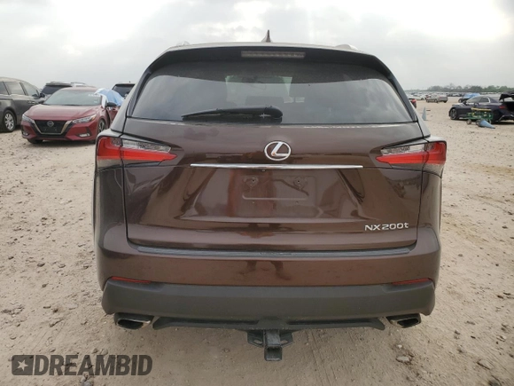 2017 Lexus NX 200t with VIN JTJYARBZ3H2058732, listed as a Copart auction lot 50408115 with 163,820 mi miles and Salvage title. Bid and sale history available at DreamBid. Image 6.