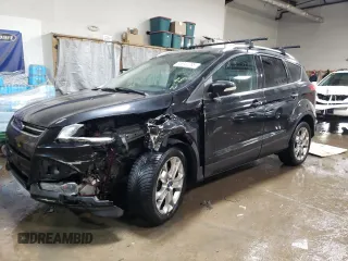 2014 Ford Escape Titanium with VIN 1FMCU0JX1EUA82250, listed as a Copart auction lot 45347295 with 150,897 mi miles and Salvage Title. Bid and sale history available at carsss.com. Image 1.