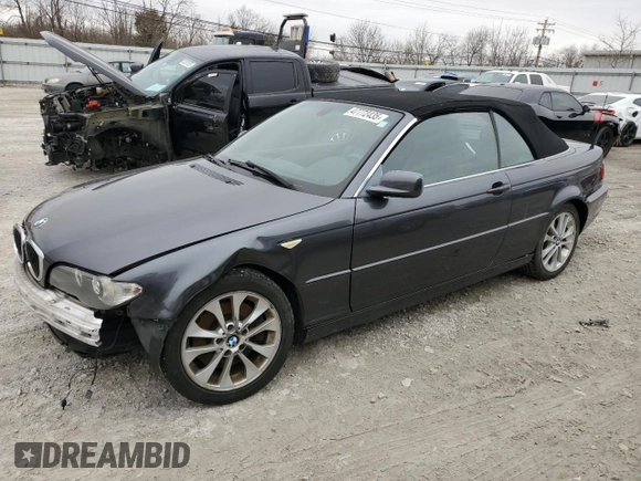2006 BMW 3 Series 330Ci with VIN WBABW534X6PZ40256, listed as a Copart auction lot 47772435 with 122,180 mi miles and Salvage Title. Bid and sale history available at carsss.com. Image 1.