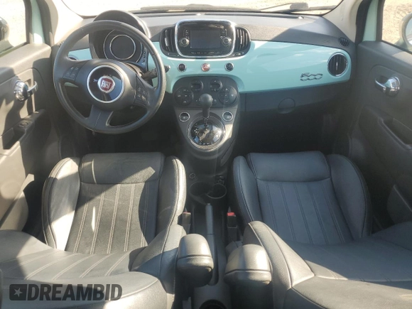 2017 FIAT 500 Lounge z VIN 3C3CFFCR4HT524036, wystawiony jako Copart lot #72024774 z przebiegiem 121 130 mil mil oraz Szkoda całkowita • Salvage title. Historia ofert i sprzedaży dostępna na DreamBid. Obrazek 8.