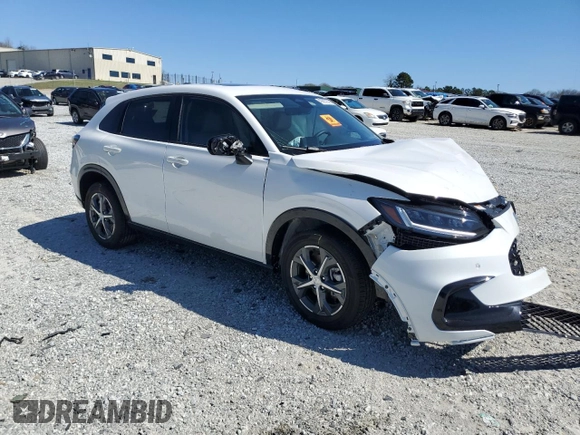 2025 Honda HR-V EX-L with VIN 3CZRZ1H73SM736834, listed as a Copart auction lot 49257865 with 3,477 mi miles and Salvage Title. Bid and sale history available at carsss.com. Image 4.