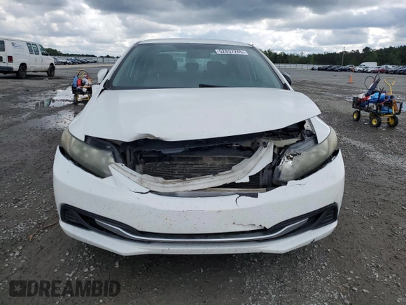 2014 Honda Civic LX with VIN 2HGFB2F50EH534896, listed as a Copart auction lot 52857245 with 157,284 mi miles and Salvage Title. Bid and sale history available at DreamBid. Image 5.