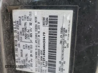 1998 Ford F-150 with VIN 1FTZF18W6WNA50479, listed as a Copart auction lot 42035055 with 125,861 mi miles and Salvage title. Bid and sale history available at DreamBid. Image 12.