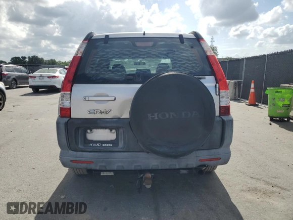 2006 Honda CR-V LX with VIN SHSRD68506U409021, listed as a Copart auction lot 55429395 with 158,406 mi miles and Clean Title. Bid and sale history available at DreamBid. Image 6.