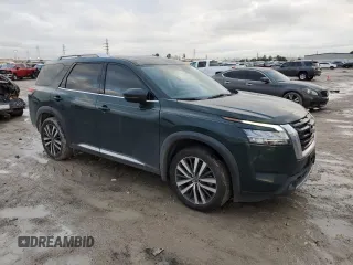 2022 Nissan Pathfinder Platinum with VIN 5N1DR3DG3NC266310, listed as a Copart auction lot 43076525 with 65,931 mi miles and Salvage title. Bid and sale history available at DreamBid. Image 4.