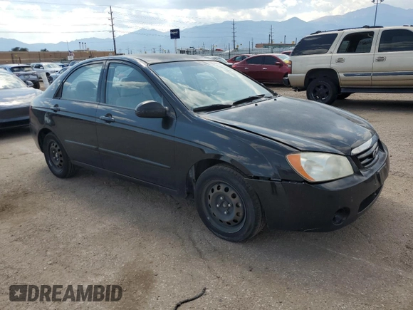 2006 Kia Spectra EX with VIN KNAFE121065348140, listed as a Copart auction lot 70874144 with 181,710 mi miles and Salvage Title. Bid and sale history available at carsss.com. Image 4.