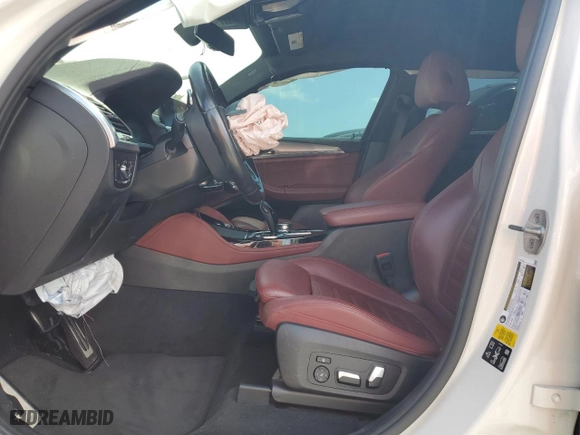 2021 BMW X4 xDrive30i with VIN 5UX2V1C01M9E03922, listed as a Copart auction lot 48335205 with 58,867 mi miles and Non Repairable. Bid and sale history available at carsss.com. Image 7.