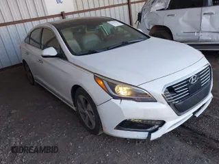 2016 Hyundai Sonata Hybrid Limited with VIN KMHE34L18GA010042, listed as a IAAI auction lot 41532539 with 148,003 mi miles. Bid and sale history available at carsss.com. Image 1.