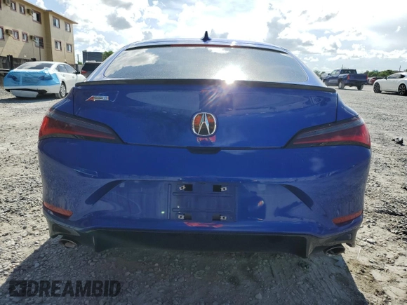 2024 Acura Integra w/A-Spec Package with VIN 19UDE4H33RA007915, listed as a Copart auction lot 60478095 with 15,897 mi miles and Salvage title. Bid and sale history available at DreamBid. Image 6.
