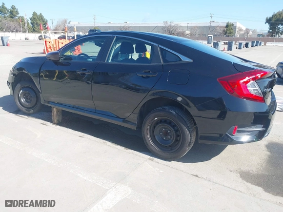 2019 Honda Civic Sedan LX with VIN 2HGFC2F61KH561199, listed as a IAAI auction lot 41754093 with 43,779 mi miles. Bid and sale history available at carsss.com. Image 3.