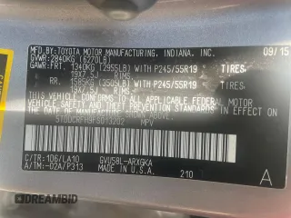 2015 Toyota Highlander Hybrid Limited with VIN 5TDDCRFH9FS013202, listed as a Copart auction lot 67056274 with 135,936 mi miles and Salvage Title. Bid and sale history available at carsss.com. Image 8.