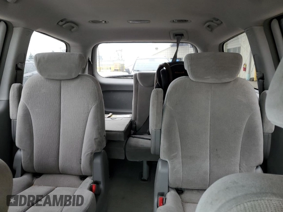 2007 Kia Sedona EX with VIN KNDMB233176166497, listed as a Copart auction lot 51136365 with 261,653 mi miles and Salvage Title. Bid and sale history available at carsss.com. Image 10.