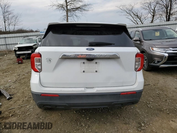 2020 Ford Explorer with VIN 1FMSK7BH9LGD16275, listed as a Copart auction lot 49997575 with 0 mi miles and Salvage Title. Bid and sale history available at carsss.com. Image 6.