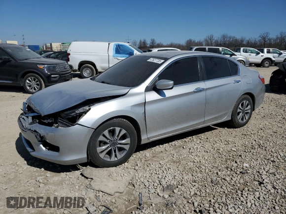 2015 Honda Accord Sedan LX with VIN 1HGCR2F34FA059248, listed as a Copart auction lot 47627735 with 76,779 mi miles and Salvage Title. Bid and sale history available at carsss.com. Image 1.