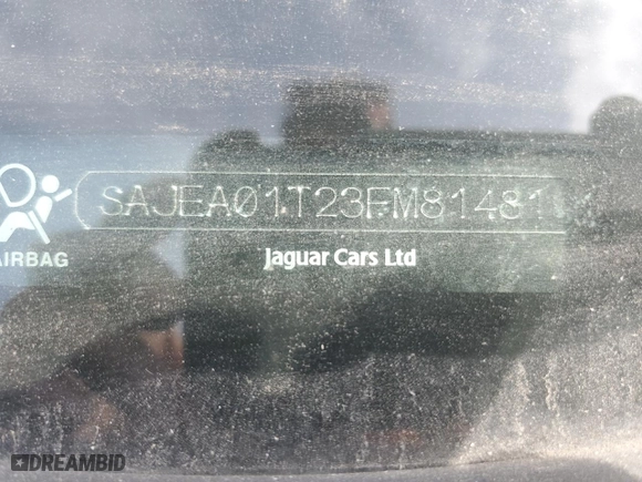 2003 Jaguar S-Type with VIN SAJEA01T23FM81481, listed as a Copart auction lot 76996804 with NaN miles and Clean Title. Bid and sale history available at carsss.com. Image 12.