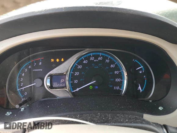 2014 Toyota Sienna Ltd with VIN 5TDDK3DC4ES075273, listed as a Copart auction lot 45378035 with 202,368 mi miles and Salvage Title. Bid and sale history available at carsss.com. Image 9.