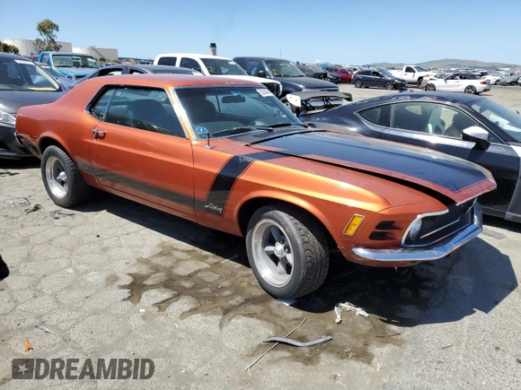 1970 Ford Mustang с VIN 0F01F169744, выставлен на аукционе Copart как лот 52200644 с пробегом 60 904 миль миль и Списание • Salvage title. История ставок и продаж доступна на DreamBid. Изображение 4.