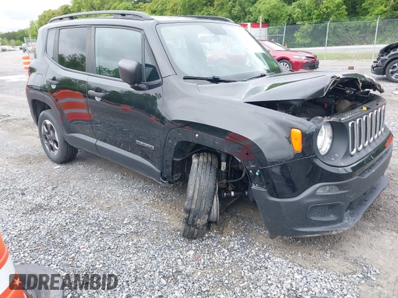 2018 Jeep Renegade Upland z VIN ZACCJBAB3JPH65687, wystawiony jako IAAI lot #42367518 z przebiegiem 107 853 mil mil oraz . Historia ofert i sprzedaży dostępna na DreamBid. Obrazek 1.
