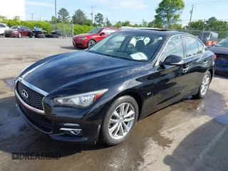 2017 Infiniti Q50 2.0t Premium with VIN JN1CV7AR5HM682126, listed as a IAAI auction lot 42065917 with 48,552 mi miles. Bid and sale history available at carsss.com. Image 16.