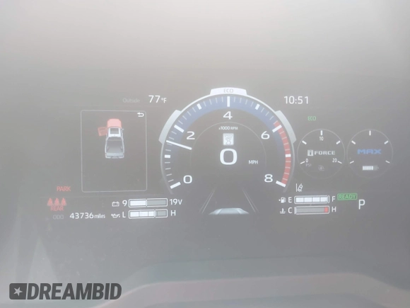 2022 Toyota Tundra Capstone Hybrid with VIN 5TFVC5DB4NX011801, listed as a IAAI auction lot 40218851 with 43,736 mi miles and . Bid and sale history available at DreamBid. Image 7.