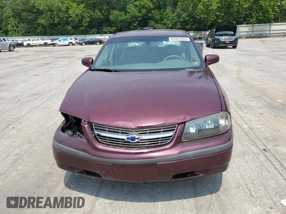 2004 Chevrolet Impala with VIN 2G1WF52E749123135, listed as a Copart auction lot 65401265 with 202,136 mi miles and Salvage title. Bid and sale history available at DreamBid. Image 5.