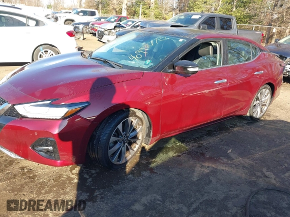 2020 Nissan Maxima Platinum with VIN 1N4AA6FV1LC377694, listed as a IAAI auction lot 40997776 with 14,321 mi miles and . Bid and sale history available at DreamBid. Image 17.