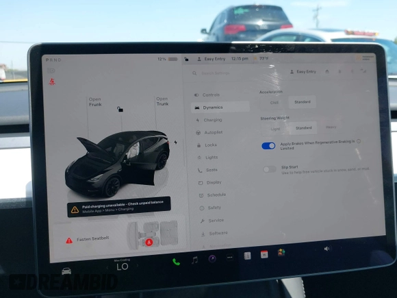 2024 Tesla Model Y with VIN 7SAYGDED9RF191453, listed as a IAAI auction lot 42272051 with 7,805 mi miles and . Bid and sale history available at DreamBid. Image 19.