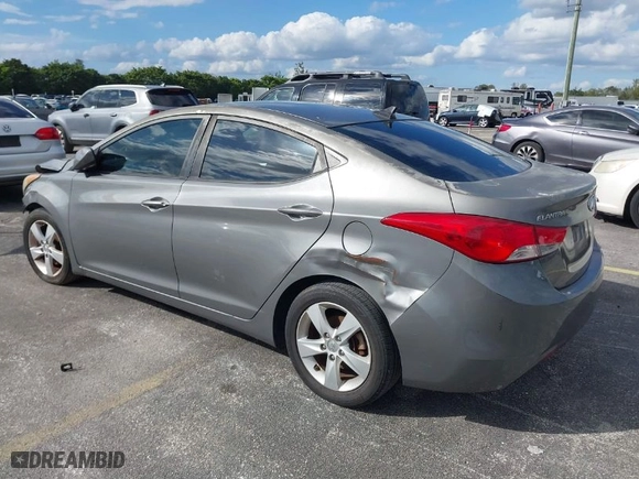 2013 Hyundai Elantra GLS PZEV with VIN 5NPDH4AE1DH360432, listed as a IAAI auction lot 41440366 with 106,047 mi miles. Bid and sale history available at carsss.com. Image 3.