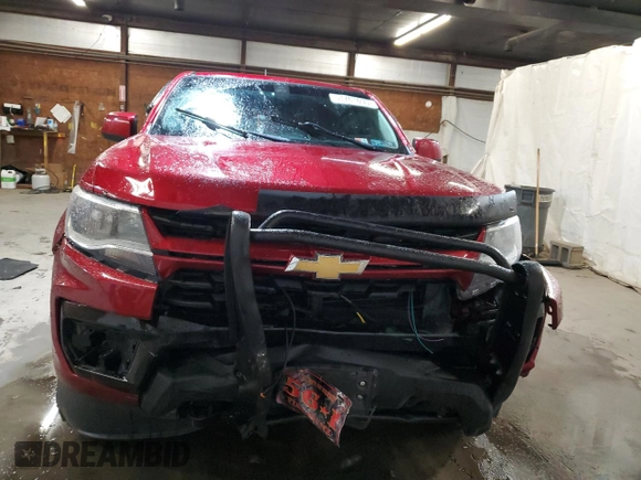 2021 Chevrolet Colorado 4WD Work Truck with VIN 1GCGTBEN9M1142692, listed as a Copart auction lot 51761695 with 75,374 mi miles and Salvage title. Bid and sale history available at DreamBid. Image 5.