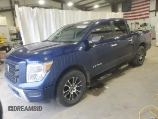 2021 Nissan Titan SV with VIN 1N6AA1EE5MN528862, listed as a Copart auction lot 45225395 with 130,394 mi miles and Clean Title. Bid and sale history available at carsss.com. Image 1.