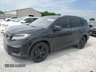2021 Honda Pilot Black Edition with VIN 5FNYF6H79MB027842, listed as a Copart auction lot 57938785 with 60,030 mi miles and Salvage title. Bid and sale history available at DreamBid. Image 1.