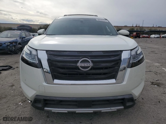 2023 Nissan Pathfinder Platinum with VIN 5N1DR3DJ2PC212026, listed as a Copart auction lot 86143374 with 21,194 mi miles and Salvage Title. Bid and sale history available at carsss.com. Image 5.