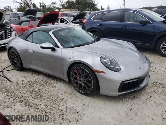 2024 Porsche 911 Carrera S with VIN WP0CB2A90RS245379, listed as a Copart auction lot 74399684 with 1,465 mi miles and Non Repairable. Bid and sale history available at carsss.com. Image 4.