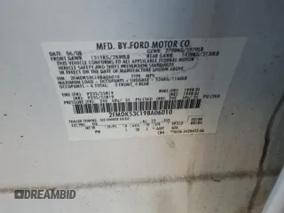 2009 Ford Flex Limited with VIN 2FMDK53C19BA06010, listed as a Copart auction lot 46367005 with 234,534 mi miles and Salvage Title. Bid and sale history available at carsss.com. Image 15.