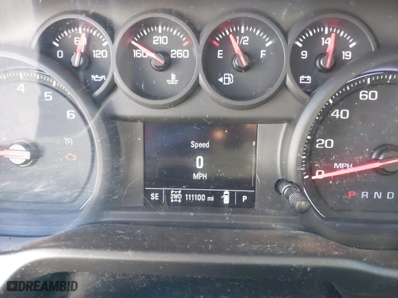 2019 Chevrolet Silverado 1500 Work Truck with VIN 1GCRYAEF2KZ370481, listed as a IAAI auction lot 41594979 with 111,100 mi miles. Bid and sale history available at carsss.com. Image 7.