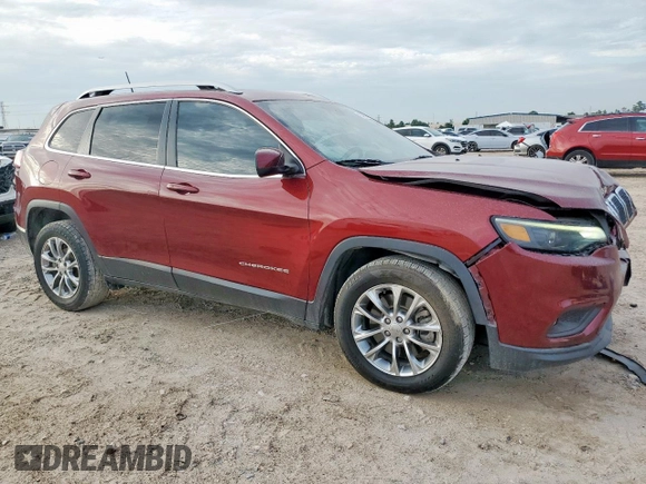 2019 Jeep Cherokee Latitude Plus with VIN 1C4PJLLB8KD176655, listed as a Copart auction lot 63762115 with 111,973 mi miles and Salvage title. Bid and sale history available at DreamBid. Image 4.