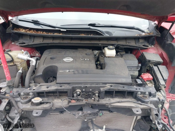 2015 Nissan Murano SL with VIN 5N1AZ2MH2FN284843, listed as a IAAI auction lot 41289071 with 77,162 mi miles. Bid and sale history available at carsss.com. Image 10.