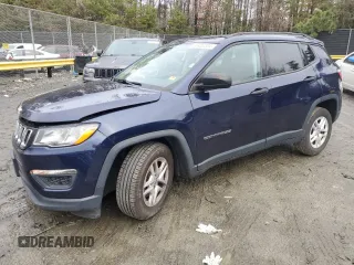 2018 Jeep Compass Sport with VIN 3C4NJCAB0JT233367, listed as a Copart auction lot 85420204 with 105,812 mi miles and Salvage Title. Bid and sale history available at carsss.com. Image 1.